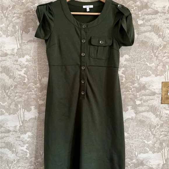 Vintage dELiA*s olive utility dress - Picture 1 of 10
